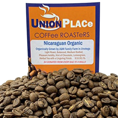 Nicaraguan Organic coffee beans Union Place Coffee Roasters