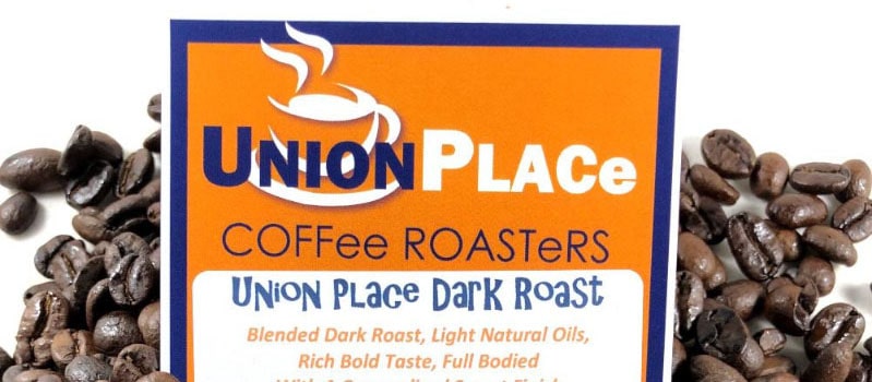 Dark roast coffee beans Union Place Coffee Roasters