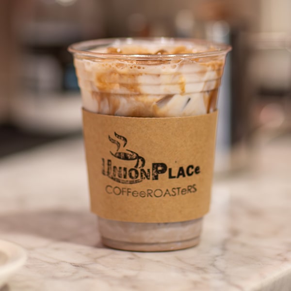 A cup of cold brew coffee at Union Place Coffee Roasters