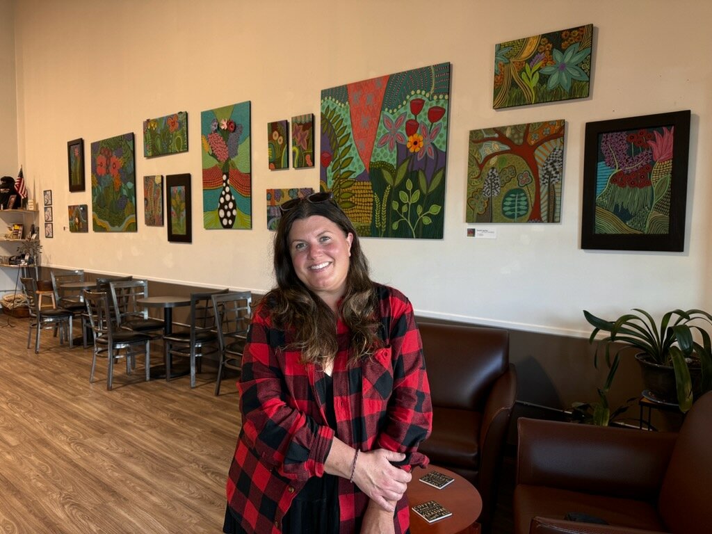 Brandi Marino, visiting artist at Union Place Coffee Roasters