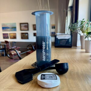 Aeropress coffee maker and accessories available at Union Place Coffee Roasters